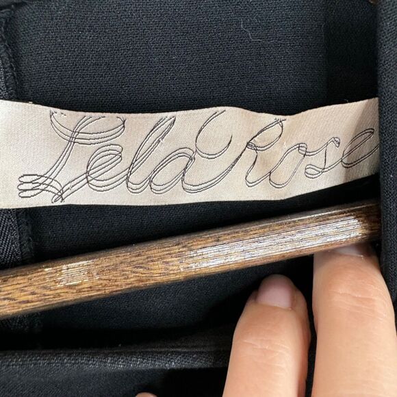 Lela Rose Black Blouse 8 Pockets Classic Capsule Luxury - Picture 5 of 12